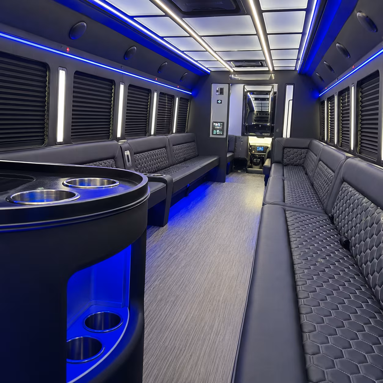 corporate party bus transportation for springdale business