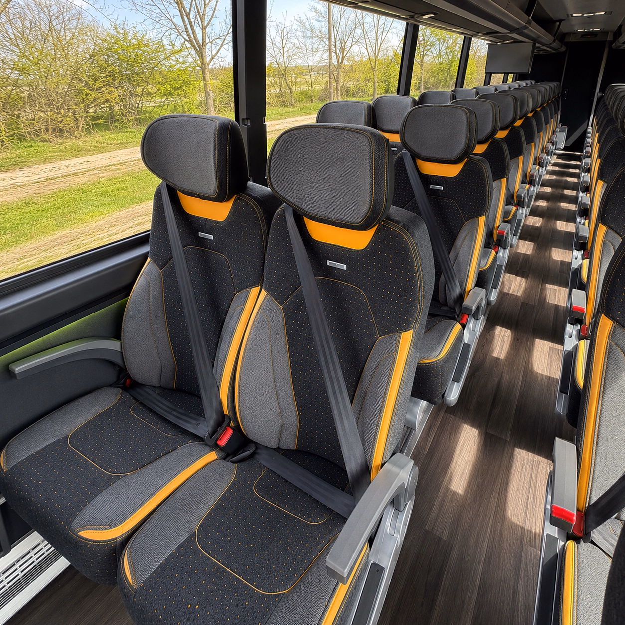 fort smith charter bus rental inside