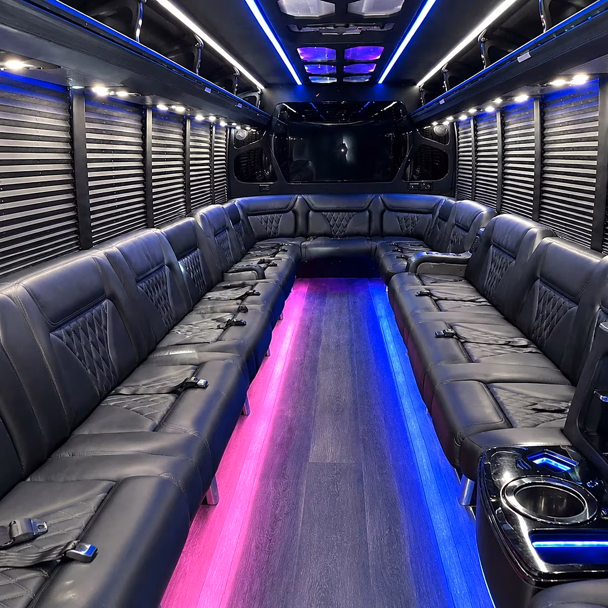 party buses and minibuses ready for springdale prom night