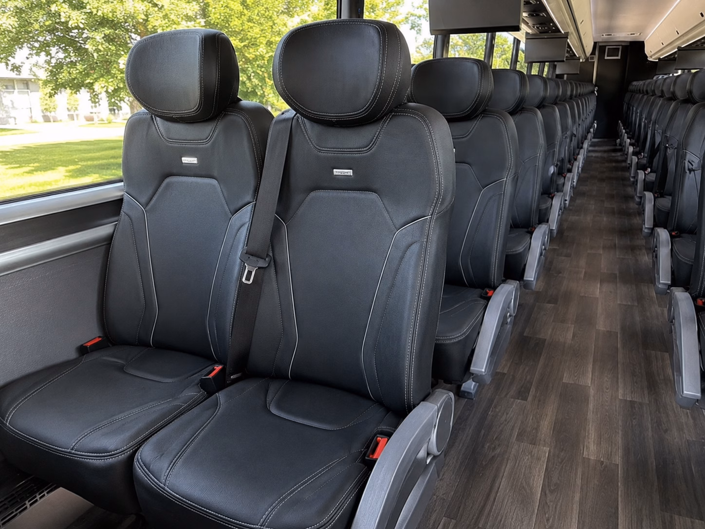springdale charter bus interior