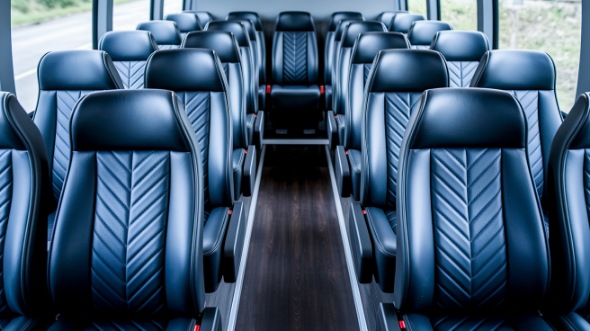 25 passenger minibus inside conway