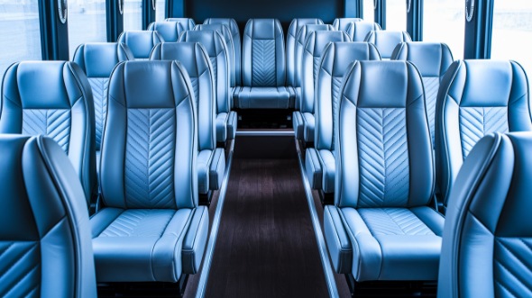 28 passenger minibus inside conway