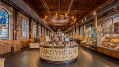 candy house gourmet chocolate factory